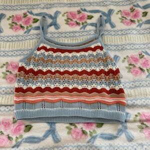 Colorful Knit Tank Top